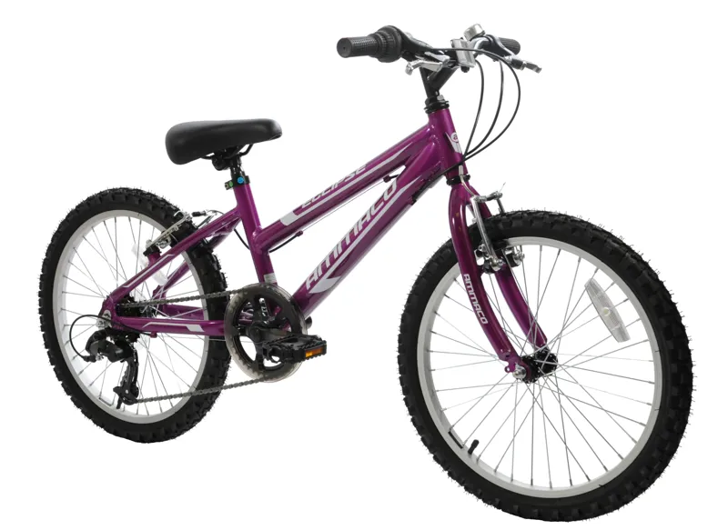 Ammaco Eclipse 18 Inch Wheel Kids Mountain Bike Purple-1